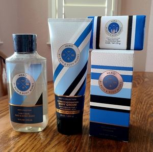 🛍BOGO 50% OFF👃💙 NWT‼️ Bath & Body Works "Hero" 4-piece Ultimate Collection